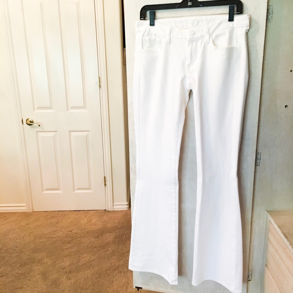 7 For All Mankind White Jeans